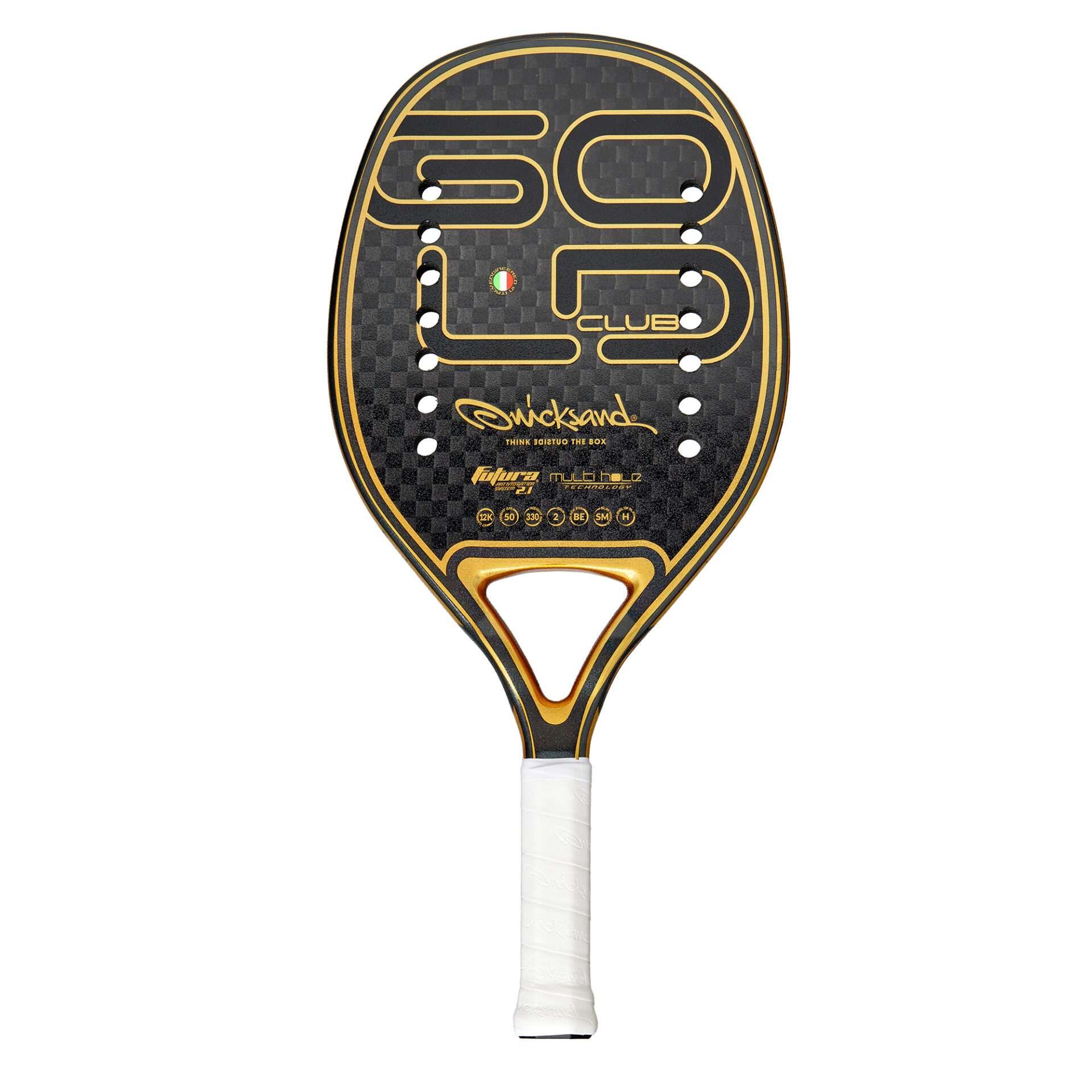 Raquete de Beach Tennis Quicksand Clube Gold 25