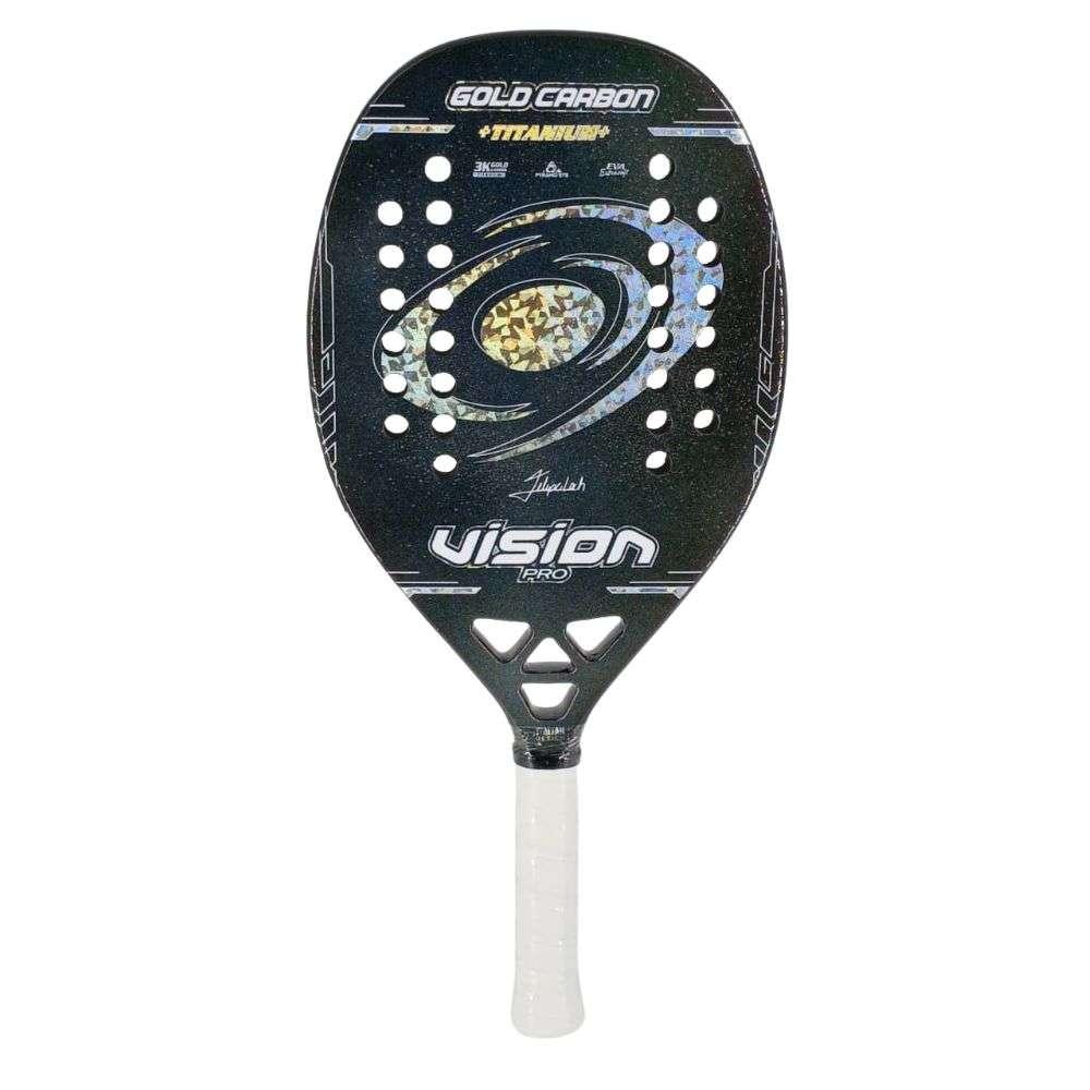 Raquete de Beach Tennis Vision Gold Carbon Titanium 26