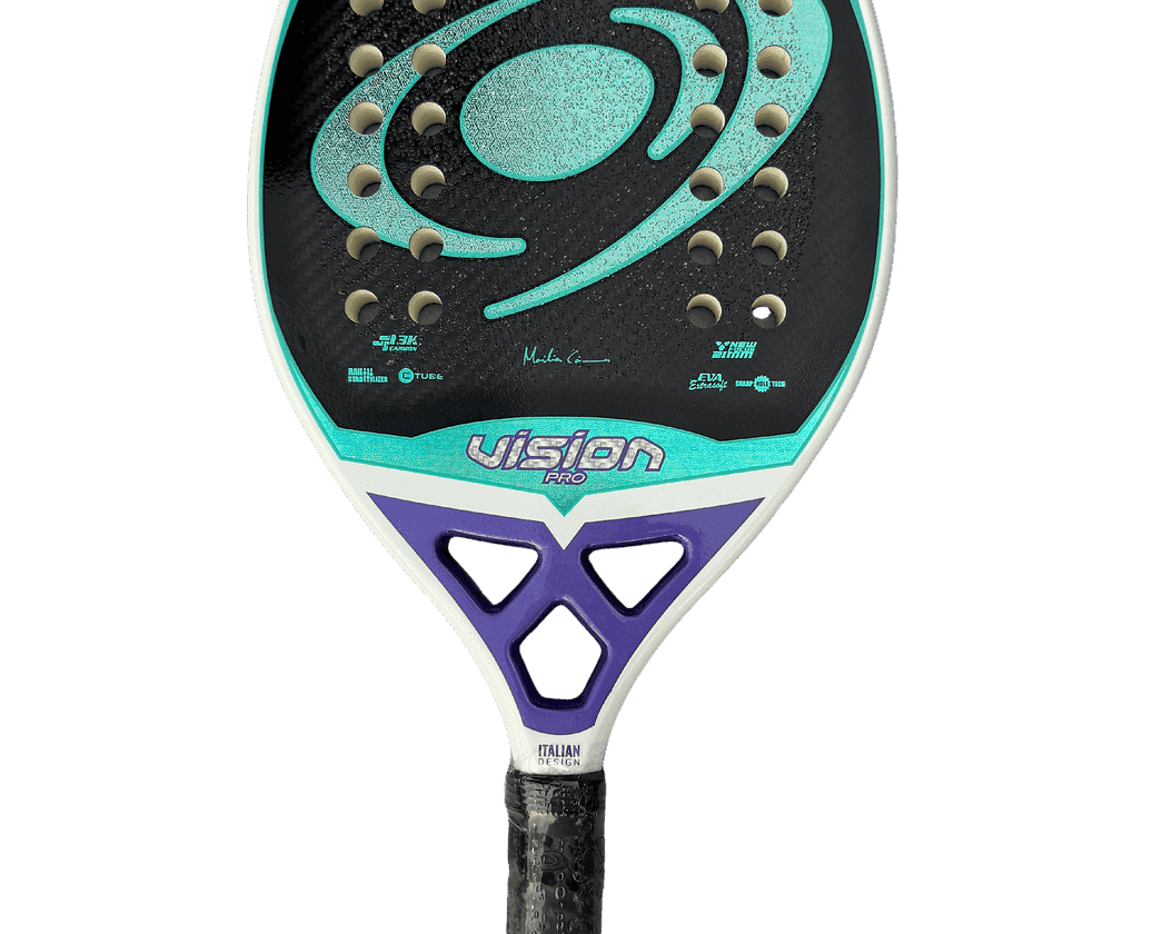 Raquete de Beach Tennis Vision White Carbon 26